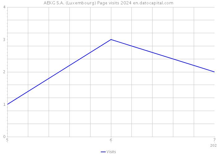 AEKG S.A. (Luxembourg) Page visits 2024 