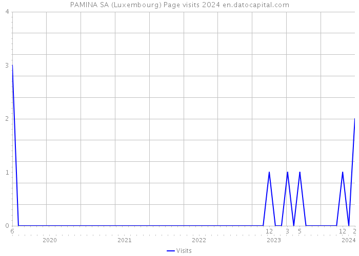 PAMINA SA (Luxembourg) Page visits 2024 
