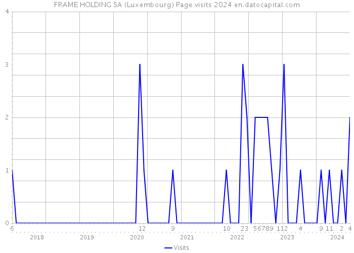 FRAME HOLDING SA (Luxembourg) Page visits 2024 