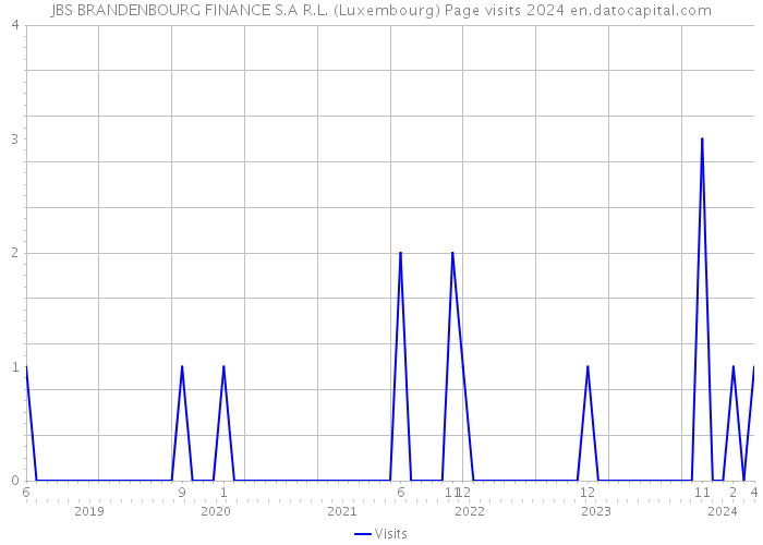 JBS BRANDENBOURG FINANCE S.A R.L. (Luxembourg) Page visits 2024 