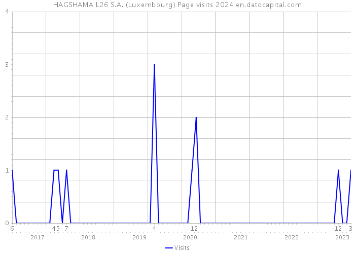 HAGSHAMA L26 S.A. (Luxembourg) Page visits 2024 