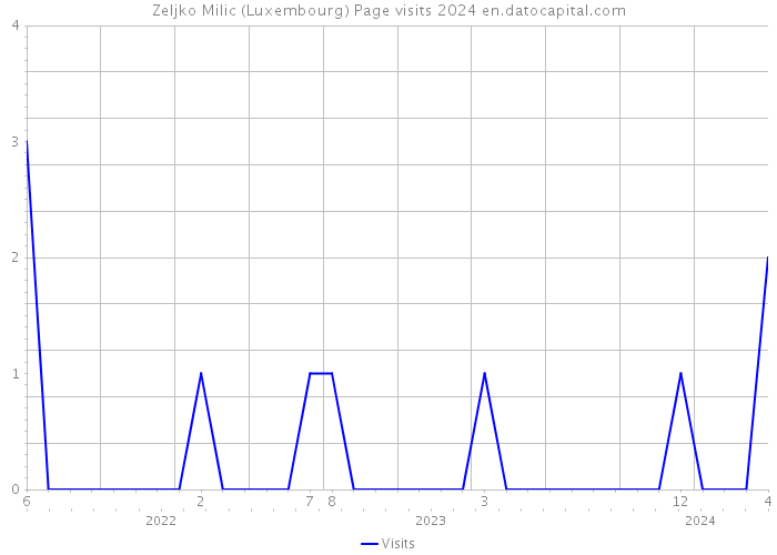 Zeljko Milic (Luxembourg) Page visits 2024 