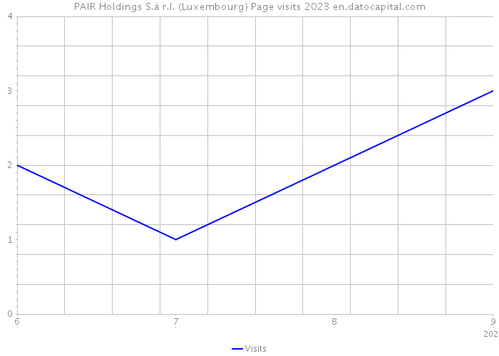 PAIR Holdings S.à r.l. (Luxembourg) Page visits 2023 