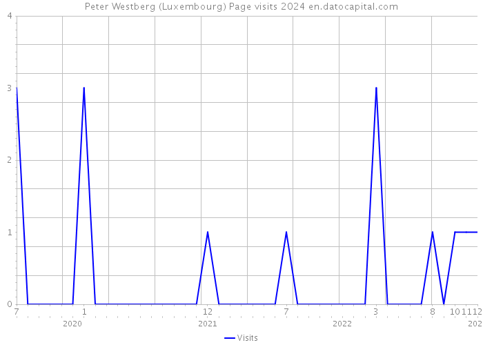 Peter Westberg (Luxembourg) Page visits 2024 