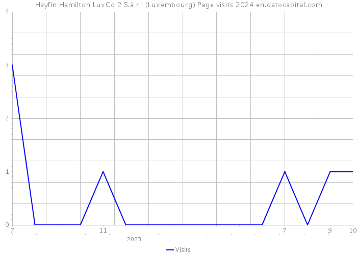 Hayfin Hamilton LuxCo 2 S.à r.l (Luxembourg) Page visits 2024 
