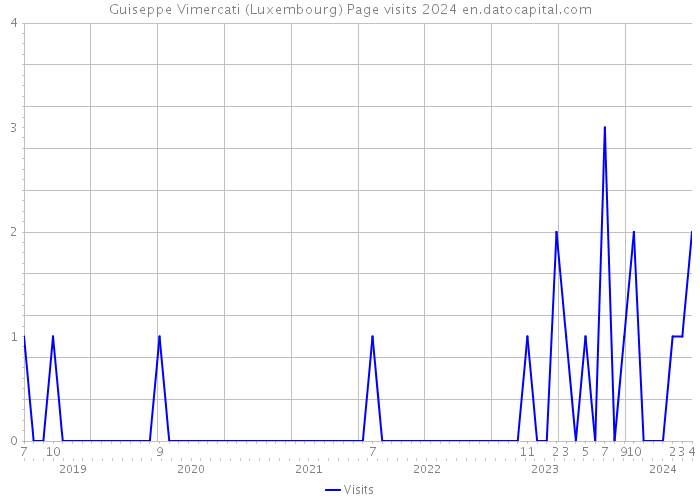 Guiseppe Vimercati (Luxembourg) Page visits 2024 