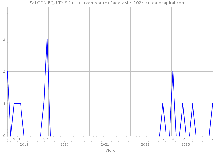 FALCON EQUITY S.à r.l. (Luxembourg) Page visits 2024 