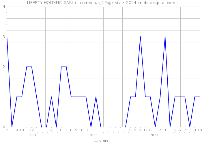 LIBERTY HOLDING, SARL (Luxembourg) Page visits 2024 