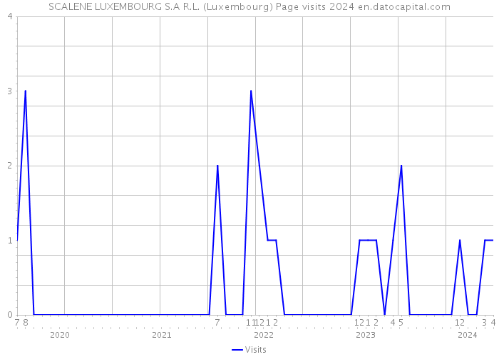 SCALENE LUXEMBOURG S.A R.L. (Luxembourg) Page visits 2024 