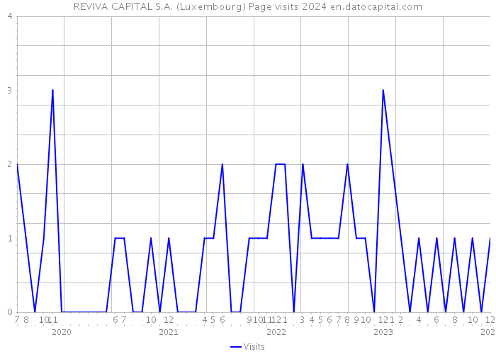 REVIVA CAPITAL S.A. (Luxembourg) Page visits 2024 