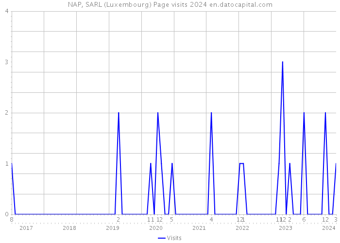 NAP, SARL (Luxembourg) Page visits 2024 