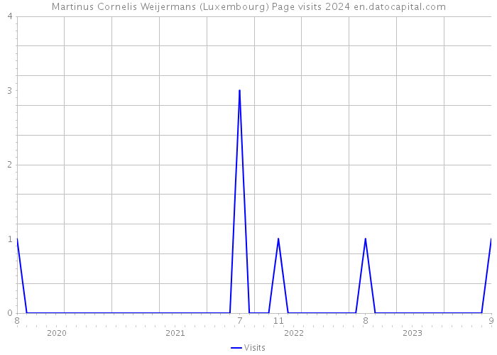 Martinus Cornelis Weijermans (Luxembourg) Page visits 2024 