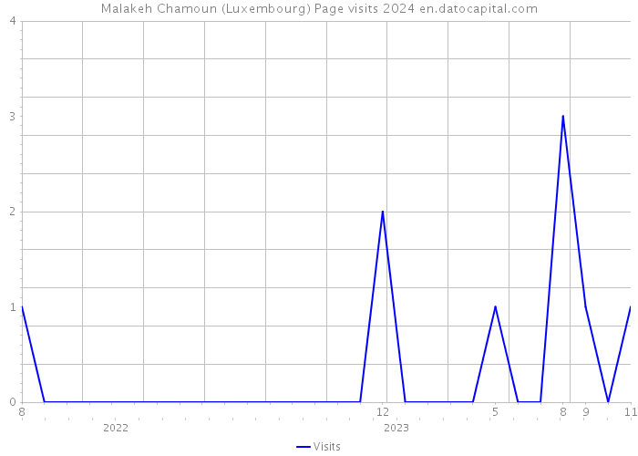 Malakeh Chamoun (Luxembourg) Page visits 2024 