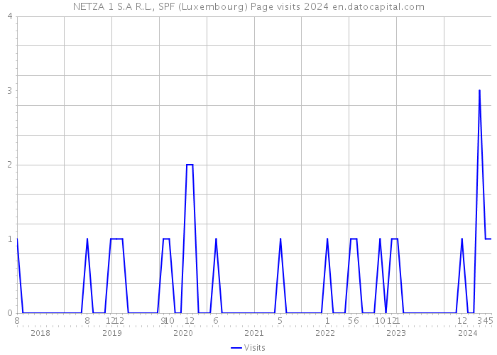 NETZA 1 S.A R.L., SPF (Luxembourg) Page visits 2024 