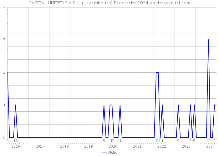 CAPITAL UNITED S.A R.L. (Luxembourg) Page visits 2024 