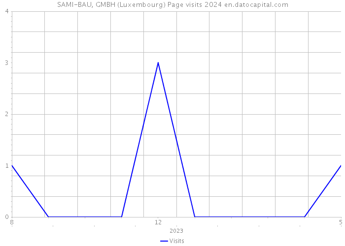 SAMI-BAU, GMBH (Luxembourg) Page visits 2024 