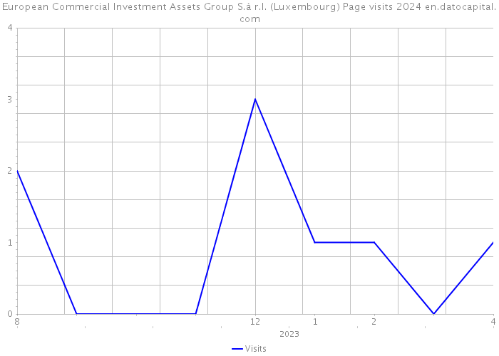 European Commercial Investment Assets Group S.à r.l. (Luxembourg) Page visits 2024 