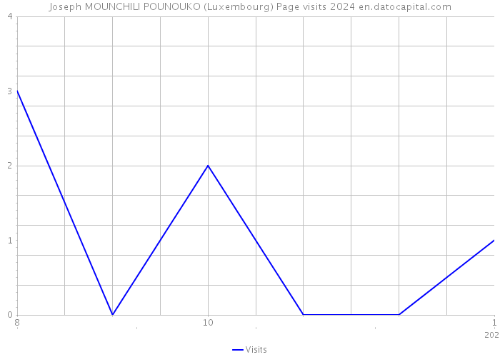 Joseph MOUNCHILI POUNOUKO (Luxembourg) Page visits 2024 