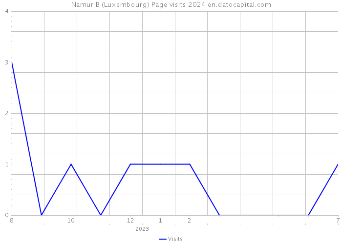 Namur B (Luxembourg) Page visits 2024 