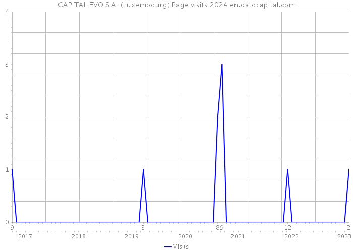 CAPITAL EVO S.A. (Luxembourg) Page visits 2024 