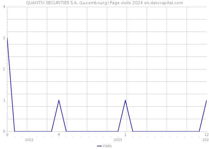 QUANTIX SECURITIES S.A. (Luxembourg) Page visits 2024 