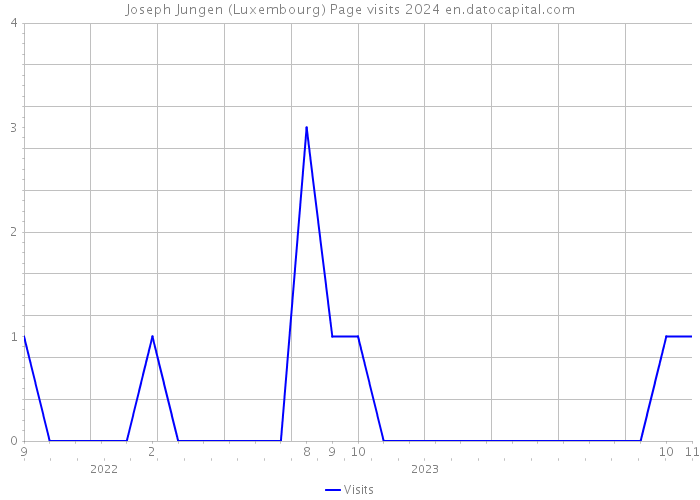 Joseph Jungen (Luxembourg) Page visits 2024 