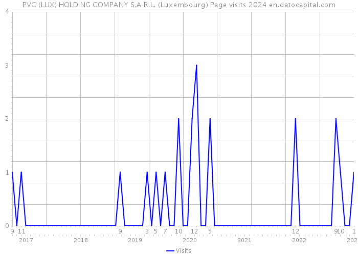PVC (LUX) HOLDING COMPANY S.A R.L. (Luxembourg) Page visits 2024 