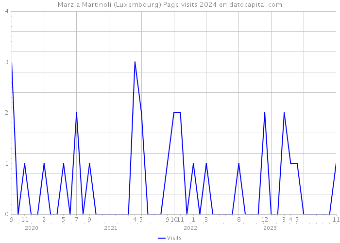 Marzia Martinoli (Luxembourg) Page visits 2024 