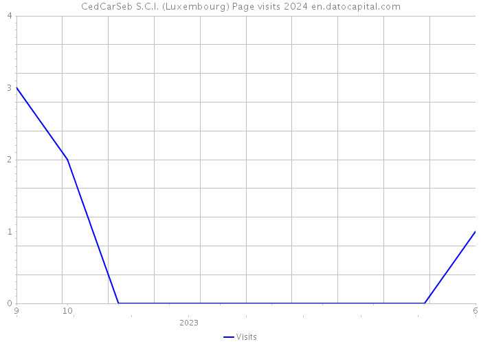 CedCarSeb S.C.I. (Luxembourg) Page visits 2024 