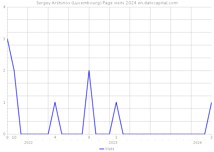Sergey Arshinov (Luxembourg) Page visits 2024 