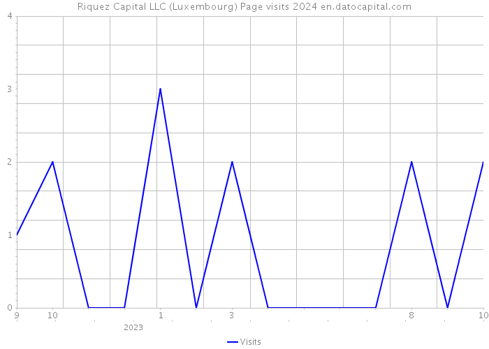 Riquez Capital LLC (Luxembourg) Page visits 2024 