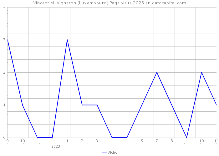 Vincent M. Vigneron (Luxembourg) Page visits 2023 