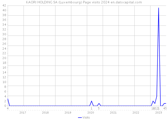 KAORI HOLDING SA (Luxembourg) Page visits 2024 