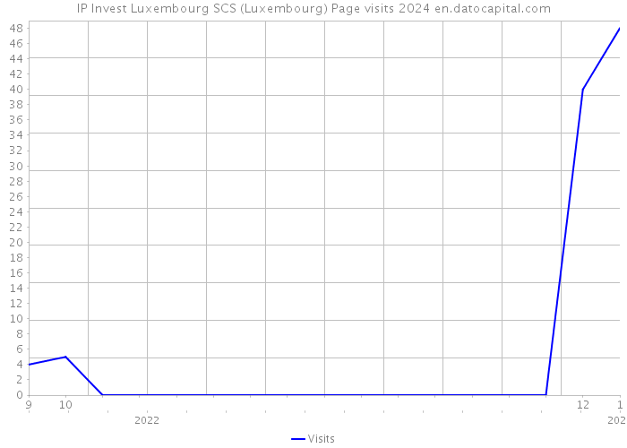 IP Invest Luxembourg SCS (Luxembourg) Page visits 2024 