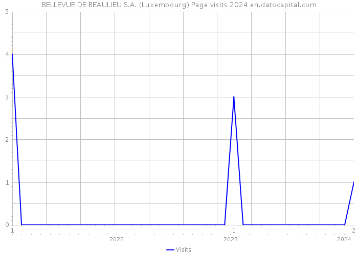 BELLEVUE DE BEAULIEU S.A. (Luxembourg) Page visits 2024 