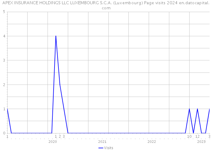 APEX INSURANCE HOLDINGS LLC LUXEMBOURG S.C.A. (Luxembourg) Page visits 2024 