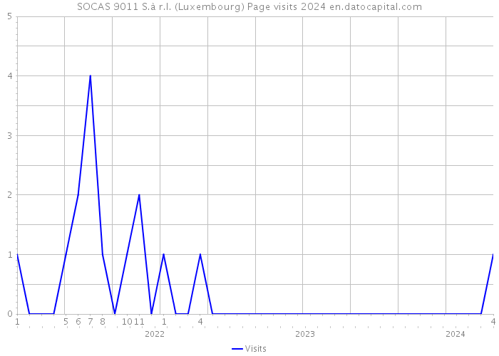 SOCAS 9011 S.à r.l. (Luxembourg) Page visits 2024 