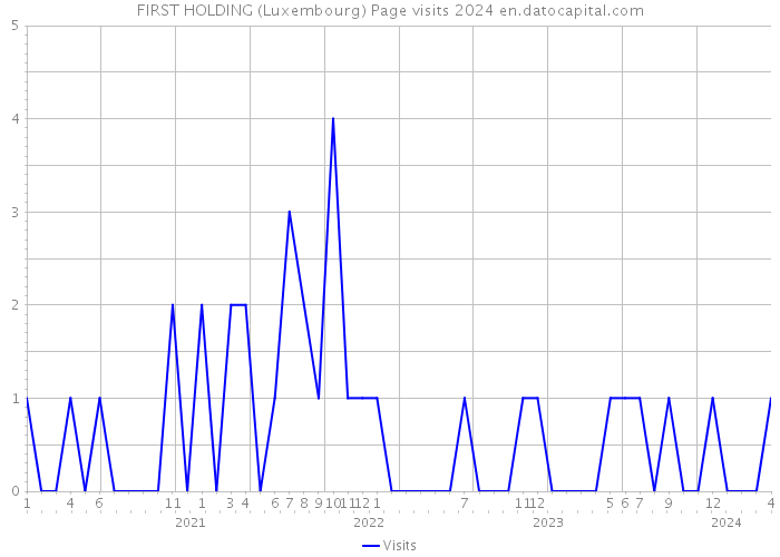 FIRST HOLDING (Luxembourg) Page visits 2024 