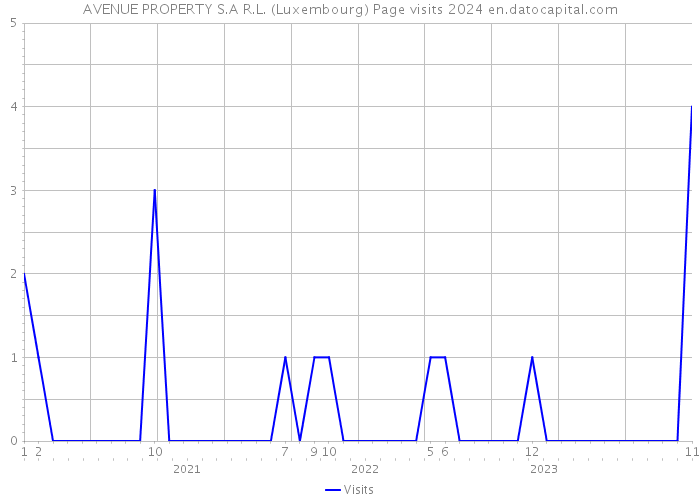 AVENUE PROPERTY S.A R.L. (Luxembourg) Page visits 2024 