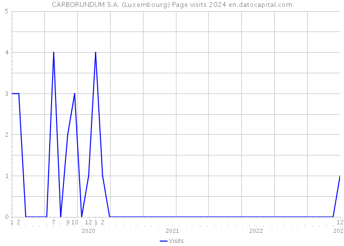 CARBORUNDUM S.A. (Luxembourg) Page visits 2024 