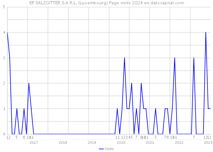 EP SALZGITTER S.A R.L. (Luxembourg) Page visits 2024 