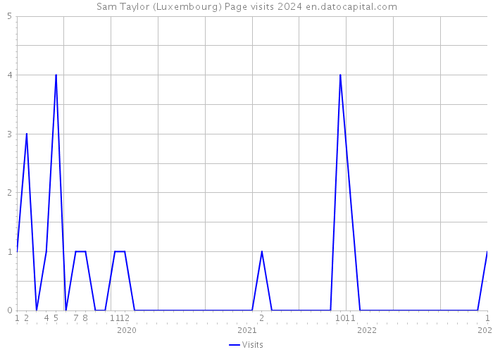 Sam Taylor (Luxembourg) Page visits 2024 