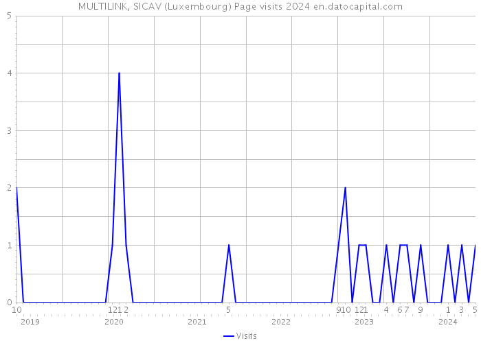 MULTILINK, SICAV (Luxembourg) Page visits 2024 