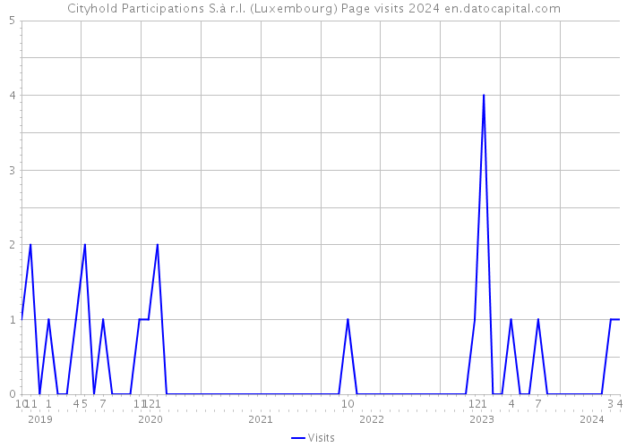 Cityhold Participations S.à r.l. (Luxembourg) Page visits 2024 