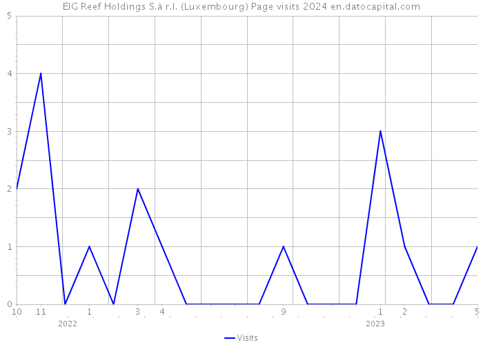 EIG Reef Holdings S.à r.l. (Luxembourg) Page visits 2024 