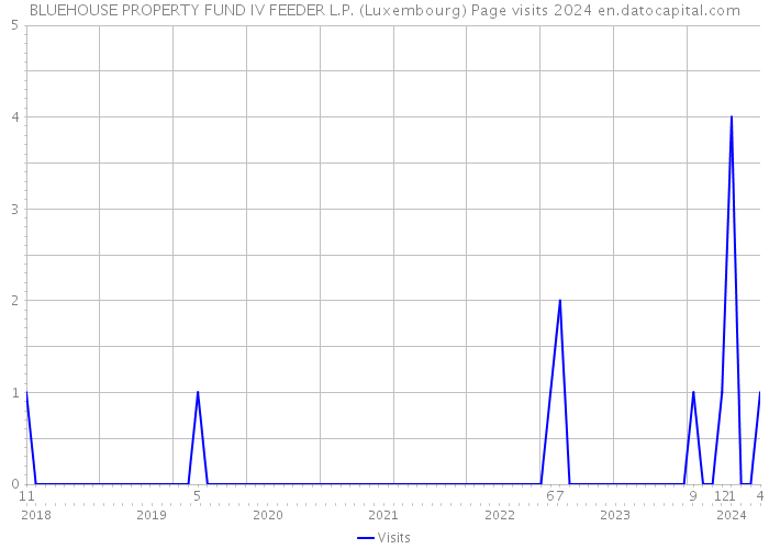 BLUEHOUSE PROPERTY FUND IV FEEDER L.P. (Luxembourg) Page visits 2024 