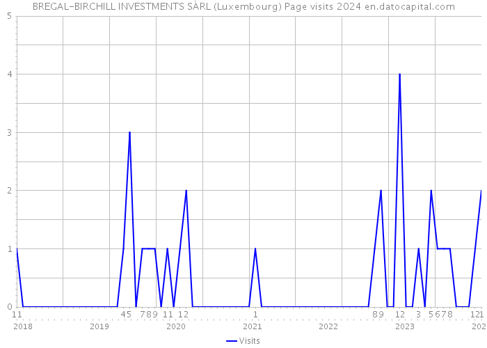 BREGAL-BIRCHILL INVESTMENTS SÀRL (Luxembourg) Page visits 2024 