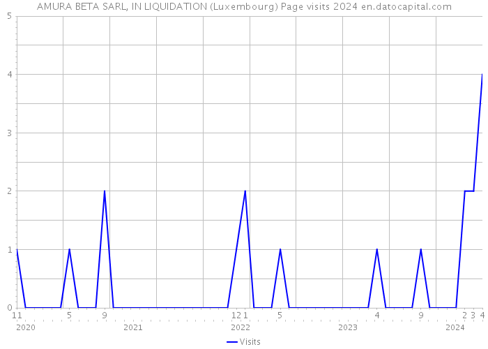 AMURA BETA SARL, IN LIQUIDATION (Luxembourg) Page visits 2024 