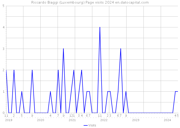 Riccardo Biaggi (Luxembourg) Page visits 2024 