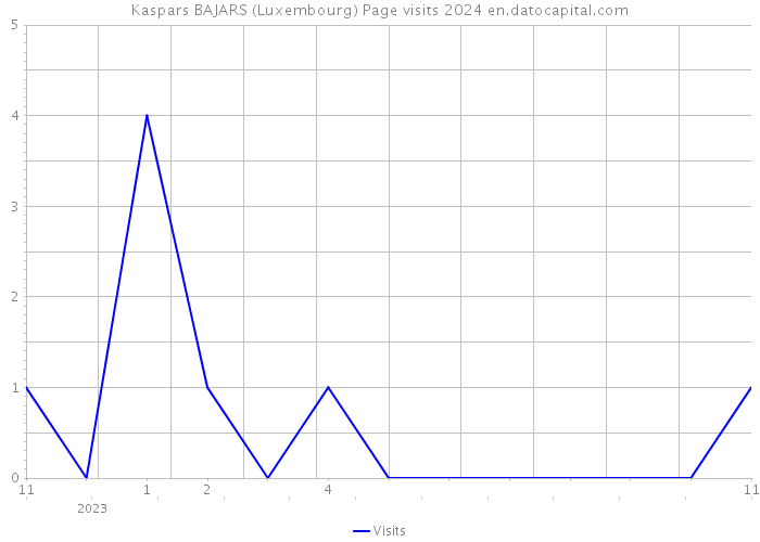 Kaspars BAJARS (Luxembourg) Page visits 2024 